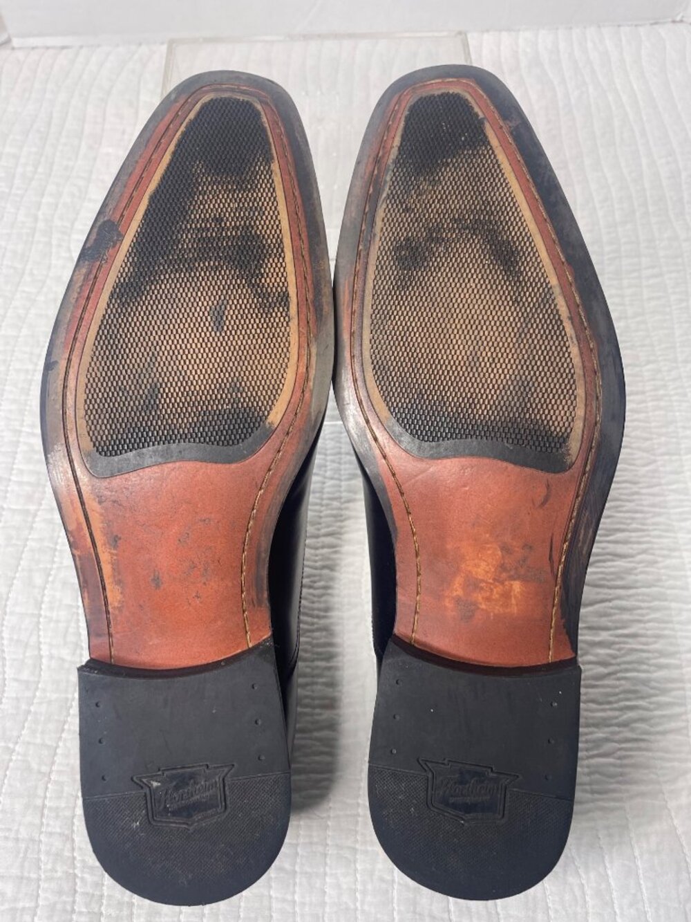 Florsheim Black Leather Mens Corbetta Cap Toe Oxford Dress Shoes 13D Office - Picture 7 of 9